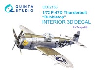 Quinta Studio QD72153 P-47D Thunderbolt Bubbletop (Tamiya) 1/72