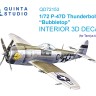 Quinta Studio QD72153 P-47D Thunderbolt Bubbletop (Tamiya) 1/72