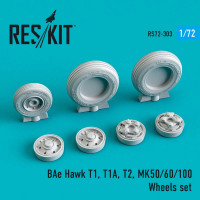 Reskit RS72-0303 BAe Hawk T1, T1A, T2, MK50/60/100 Wheels set 1/72