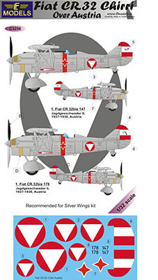 Lf Model C3256 Decals Fiat CR.32 Chirri over Austria 1/32