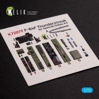 Reskit K72079 F-84F Thunderstreak inter. 3D decals (SP.H.) 1/72