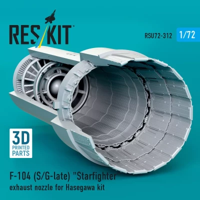 Reskit U72312 F-104 S/G late 'Starfighter' exh.nozzle (HAS) 1/72