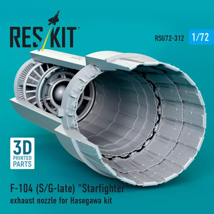 Reskit U72312 F-104 S/G late 'Starfighter' exh.nozzle (HAS) 1/72