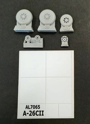 Plusmodel AL7065 A-26C Invader wheels smooth pattern 1/72