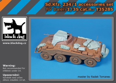 Black Dog T35285 Sd.Kfz.234/1 Puma accessories set (designed to be used with Italeri kits) 1/35