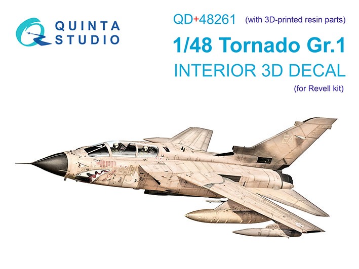 Quinta Studio QD+48261 Tornado GR.1 (Revell) (с 3D-печатными деталями) 1/48