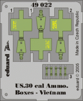 Eduard 49022 US Cal.0.30 Ammo. Boxes Vietnam