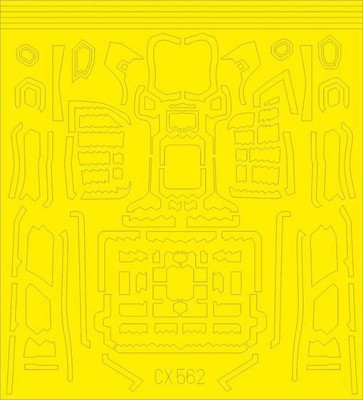 Eduard CX562 Mask 1/72 F-35B surface panels (ITA)