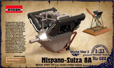 Roden 00622 Engine Hispano Suiza V8 1/32