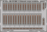 Eduard 49422 CH-47C/HC-1 cargo seatbelts ITA