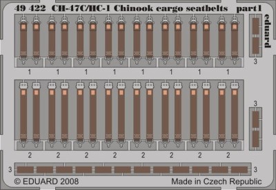Eduard 49422 CH-47C/HC-1 cargo seatbelts ITA