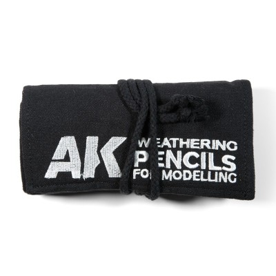 AK Interactive AK-10048 Полный набор акварельных карандашей в чехле 37 штук