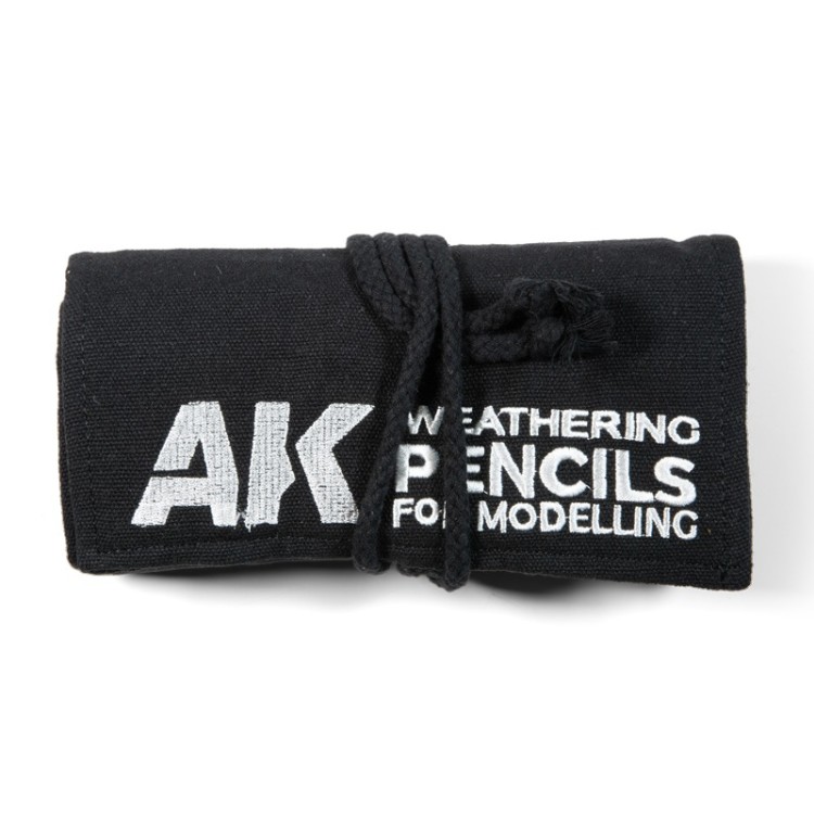 AK Interactive AK-10048 Полный набор акварельных карандашей в чехле 37 штук