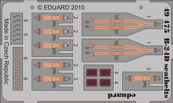 Eduard 49475 B-24D seatbelts Revell/Monogram