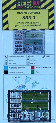 RES-IM RESIMP7222 1/72 SBD-3 - Detail PE set (HAS)