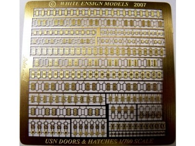 White Ensign Models PE 0777 USN WW2 DOORS &amp; HATCHES 1/700