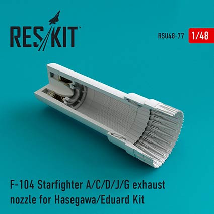 Reskit RSU48-0077 F-104 Starfighter A/C/D/J/G exh.nozzle (HAS) 1/48