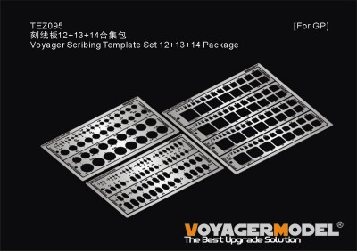 Voyager Model TEZ095 Voyager Scribing Template Set 12+13+14 Package (For all) 1/35