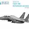 Quinta studio QD32119 F-15E (Tamiya) 3D Декаль интерьера кабины 1/32