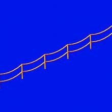 Metallic Details MD70004 Double stranded rail with sags 1/700