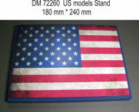 Dan Models 72260 подставка для модели ( тема США - подложка фото флага ) размер 180мм*240мм (вес850 грамм) 1/72 1/48