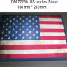 Dan Models 72260 подставка для модели ( тема США - подложка фото флага ) размер 180мм*240мм (вес850 грамм) 1/72 1/48