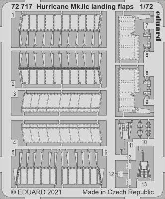 Eduard 72717 SET Hurricane Mk.IIc landing flaps (ZVE) SET