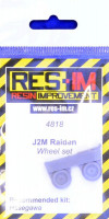 Res-Im 4818 Mitsubishi J2M Raiden wheel set (HAS) 1/48