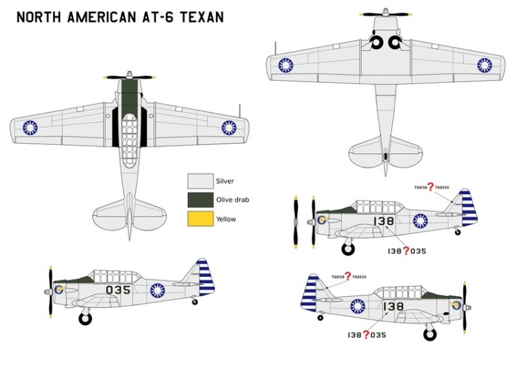 Miniwing Plastic MINI336 North-American AT-6 TEXAN 1 bagged kit, 1 decal version, 1/144