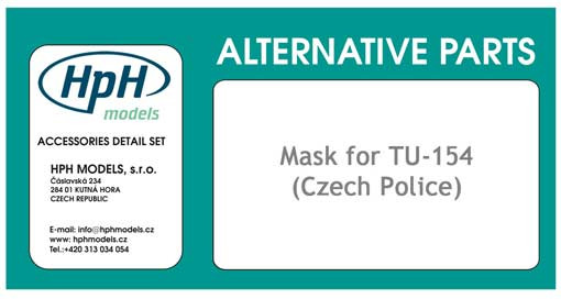 HpH M72002 Masks Tu-154 "POLICIE" 1/72