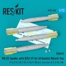 Reskit RS72-0348 Mk.82 bombs w/ BSU-49 Air Inflat.Retard fins 1/72