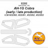 KV Models 32202 AH-1G Cobra (early / late production) - (ICM #32060, #32061, #32062, #32063) ICM 1/32