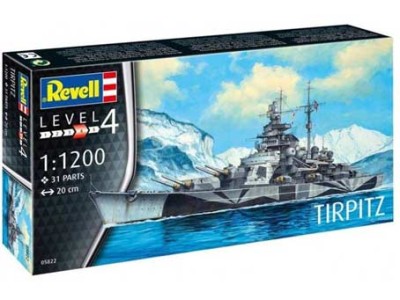Revell 05822 Линкор типа Бисмарк Тирпиц (REVELL) 1/1200