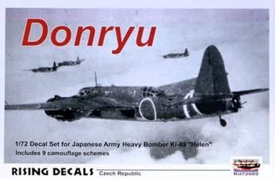Rising Decals 72089 Decal DONRYU Ki-49 'Helen' (9x camo) 1/72
