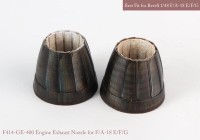 Mk1 Design MA-48075 Boeing F/A-18E/F/A-18F Super Hornet nozzle Set (closed) 1/48