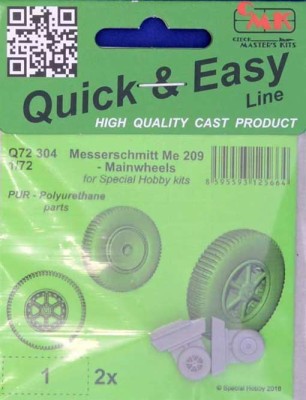 CMK Q72304 Messerschmitt Me 209 - Mainwheels (SP.HOBBY) 1/72