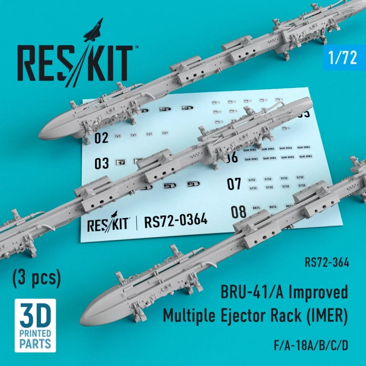Reskit RS72-364 BRU-41|A Improved Multiple Eject. Rack (IMER) 1/72