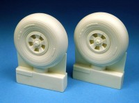 Barracuda Studios BCR24201 Hawker Typhoon Mk.Ib main wheels (designed to be used with Airfix kits) 1/24