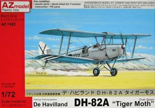 AZ Model 74022 DH-82A Tiger Moth (Over Spain) HQ 1/72