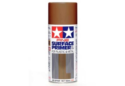 Tamiya 87160 Грунтовка в аэрозол.баллоне 180мл.Fine Surface Primer L (Oxide Red)