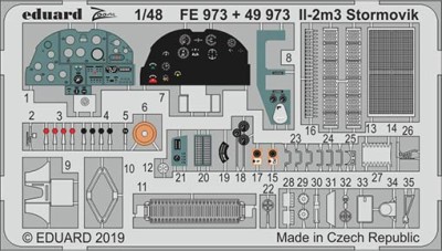 Eduard FE973 1/48 Il-2m3 Stormovik (ACCURATE M.)