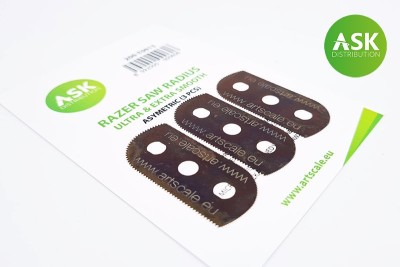 Art Scale 200-T0015 3 pc. ASK Razor Saw Radius 65/100 teeth No Scale