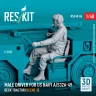 Reskit F48086 Male driver US NAVY A/S32A-49 Deck Tractor 3 1/48