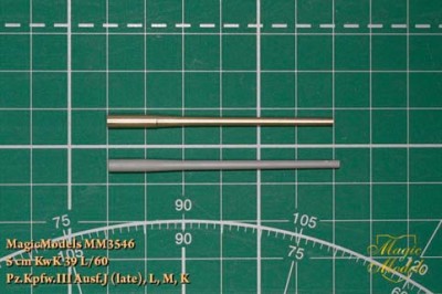 Magic Models MM3546 5-см ствол KwK 39 L/60 PzKpfw III Ausf.J (late), L, M, K 1/35
