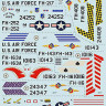 Print Scale 72-352 Silver F-105D Thunderchiefs (wet decals) 1/72