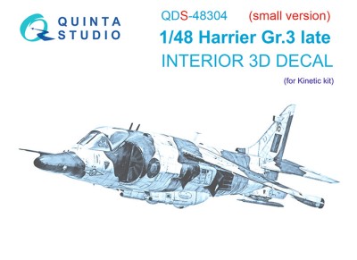 Quinta Studio QDS-48304 Harrier Gr.3 late (Kinetic) (Малая версия) 1/48