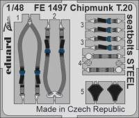Eduard FE1497 Chipmunk T.20 seatbelts STEEL (AIRF) 1/48