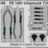 Eduard FE1497 Chipmunk T.20 seatbelts STEEL (AIRF) 1/48