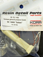 Kora Model D72145 German general purpose bomb SC 1800 'Satan' 1/72