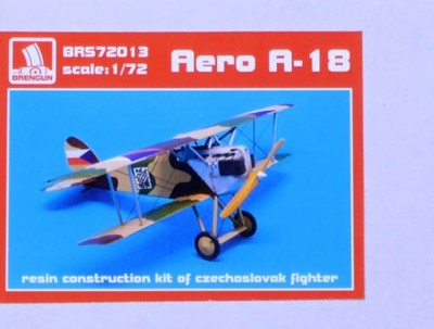 Brengun BRS72013 Aero A-18 Czechoslovak Fighter (resin kit) 1/72